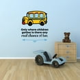 thumbnail image 2 of Chance of Fun School Bus Life Quote Cartoon Quotes Decors Wall Sticker Art Design Decal for Girls Boys Kids Room Bedroom Nursery Kindergarten Home Decor Stickers Wall Art Vinyl Decoration (10x8 inch), 2 of 2