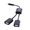 thumbnail image 6 of GOODLY Type C 3.1 Male to Dual USB 2.0 Female Splitter Charger Cable Power Cord Extension Hub Adapter for Car / Laptop / LED Etc, 6 of 7