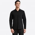 thumbnail image 5 of Men's Black Dress Shirts Business Casual for Men Long Sleeve Button Down Shirt Classic Fit Tops L, 5 of 8