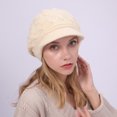 thumbnail image 3 of Yoyauz Women's Winter Knit Hats, Winter Brim, Beanies, Women's Casual Beanies, with Sunhat, Warm Newsboy Skull Hat, 3 of 6