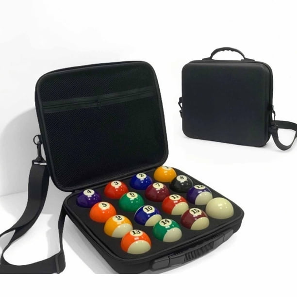 Étui de transport portable pour balles de billard - Avec poignée de transport pour adultes