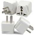 thumbnail image 1 of Universal Adapter European American Plug Adapter 4 Pack Universal Adapter Travel Adapter American Adapter White American Socket Plug Adapter, 1 of 5
