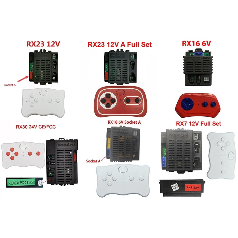 qiya Receiver 6V 12V 24V 2.4G RC For Children's Electric Toy Car Welye RC Weelye Red RC RX7 12V Receiver Remote Control