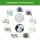 thumbnail image 4 of Filtros de repuesto para fuente de agua para mascotas, 8 filtros de carbón para fuente de agua para gatos y 2 filtros de espuma para fuente de cerámica para gatos con forma de pastel, 4 of 5