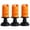 3PCS, variant on Sunshinehomely 3 Pcs Halloween Pumpkin Candle Light, Halloween LED Candle Light, Halloween Orange Flameless Candle Lights, Halloween Festival Home Party Decor