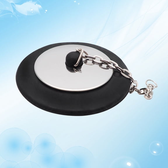 NIAIZEK Rubber Bathtub Stopper Black Drain Stopper for Bathroom Easy to Clean