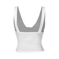 thumbnail image 5 of Women's Tank Tops Solid Color V Neck Sleeveless Belly Button Slim Fit Sexy T Shirts for Women, 5 of 9