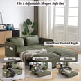 thumbnail image 3 of Queen Size Sleeper Pull Out Couch With Storage,Convertible Loveseat Sofa Bed,Prefect For Living Room,Apartment,Ofiice, 3 of 7
