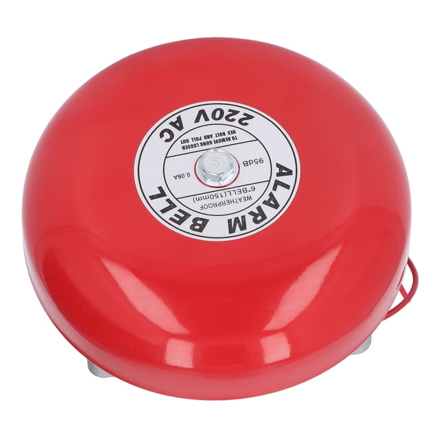 Campana de Alarma contra Incendios Ticfox Metal Eléctrico 6in 95db 220V