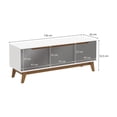 thumbnail image 3 of Mueble TV 55" Kappesberg 136cm con 3 Puertas Blanco/Gris, 3 of 10