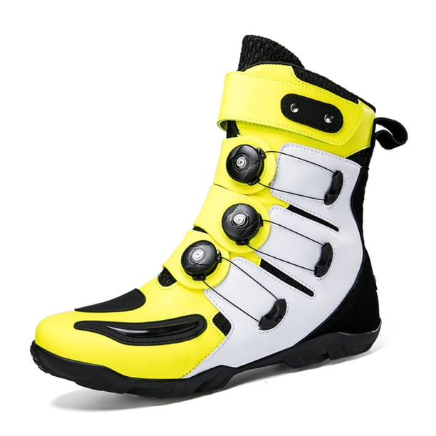 Botas de moto y zapatos de moto para todas las estaciones para hombre y mujer.,Amarillo,46