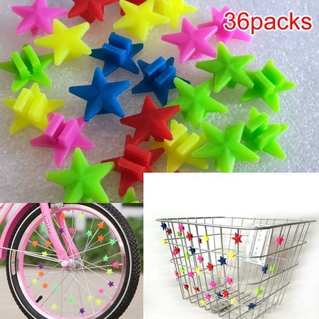 36PCS Bicycle Wheel Spoke Plastic Beads Decoration Bike Cycling Accessorie`ukWA