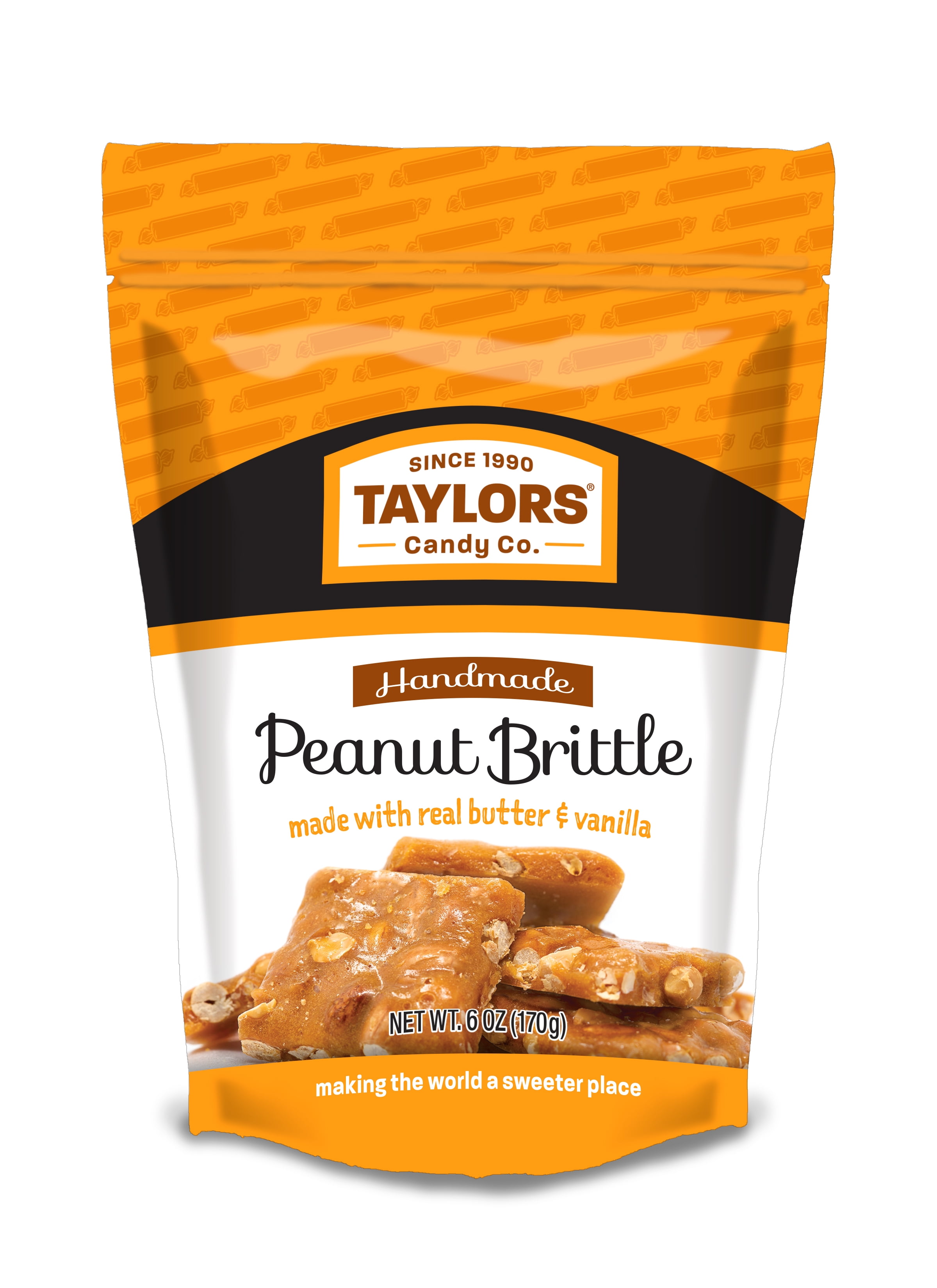 Taylors Candy, Handmade Peanut Brittle, 6 Oz