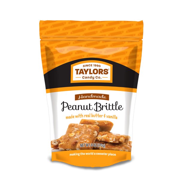 Taylors Candy, Handmade Peanut Brittle, 6 Oz