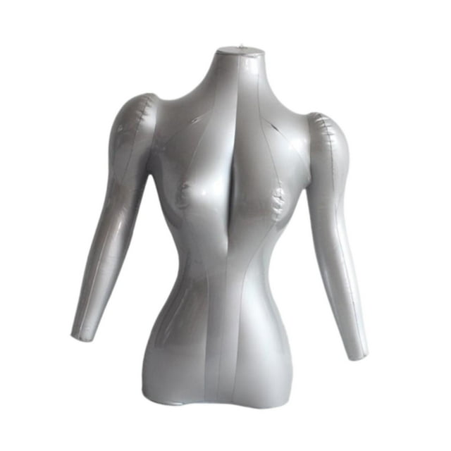 MERIGLARE Half Body Inflatable Mannequin Gifts Sturdy PVC for Clothing Window Displays Women with Hand