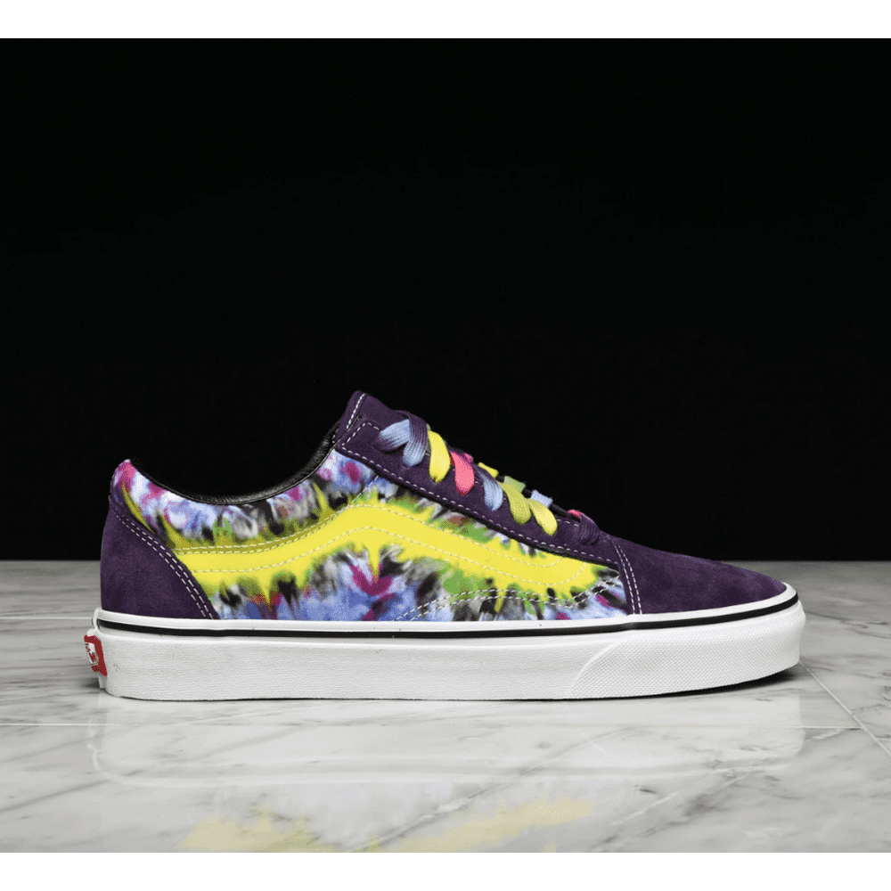Vans Old Skool Tie Dye Mysterioso/True White Men's Skate Shoe Size 7.5