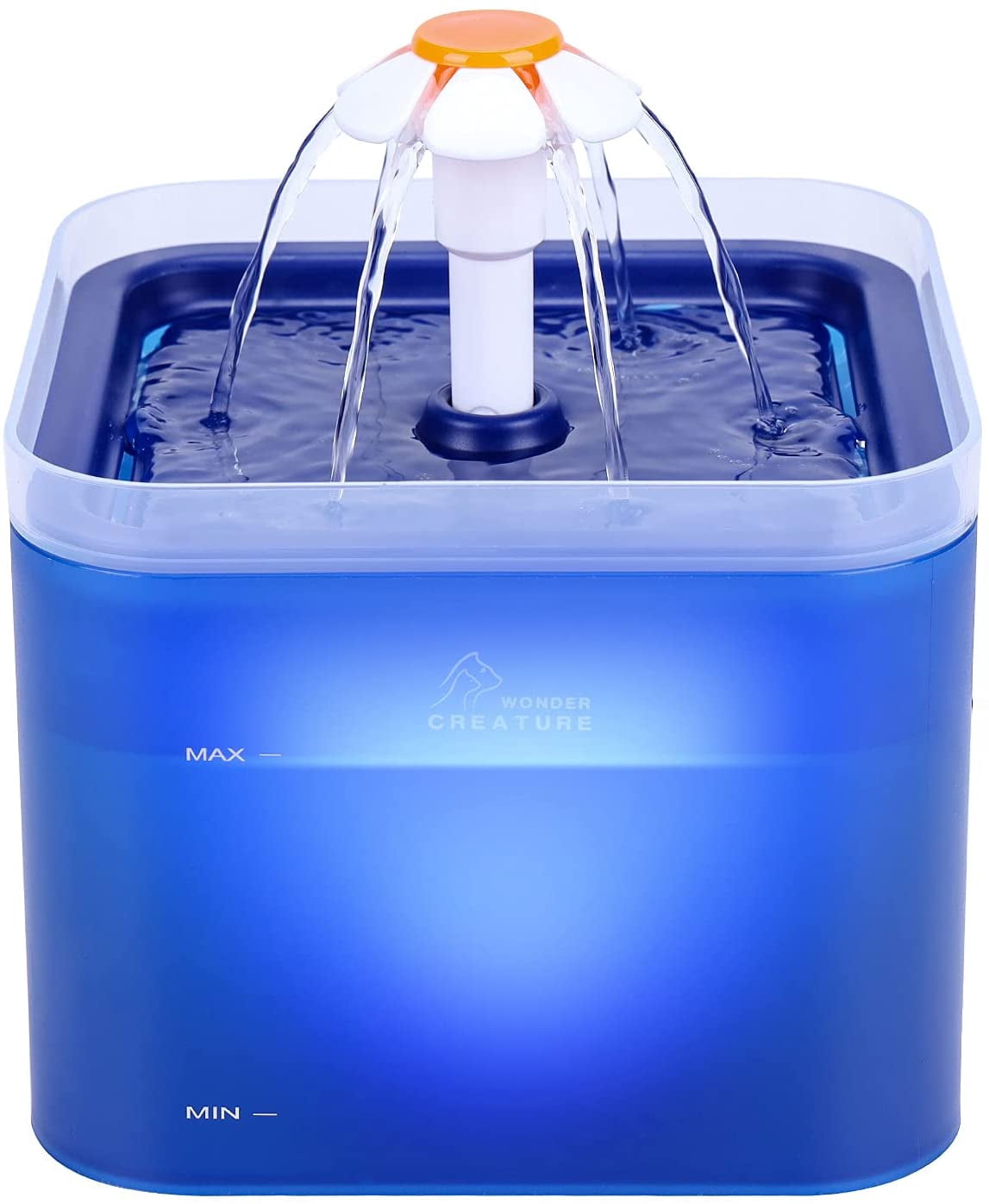 Fantasy Cat Water Fountain With LED Light – 67oz/2L Automatic Pet Drinking Fountain With Filter For Cats & Small Dogs