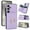 Violet, variant on Allytechgroup Wallet Case Cover for Samsung Galaxy S25+ Plus, with Ring Holder Cards Slots Premium PU Leather TPU Back Cover Shockproof RFID Blocking Phone Case for Samsung Galaxy S25+,Deeppurple