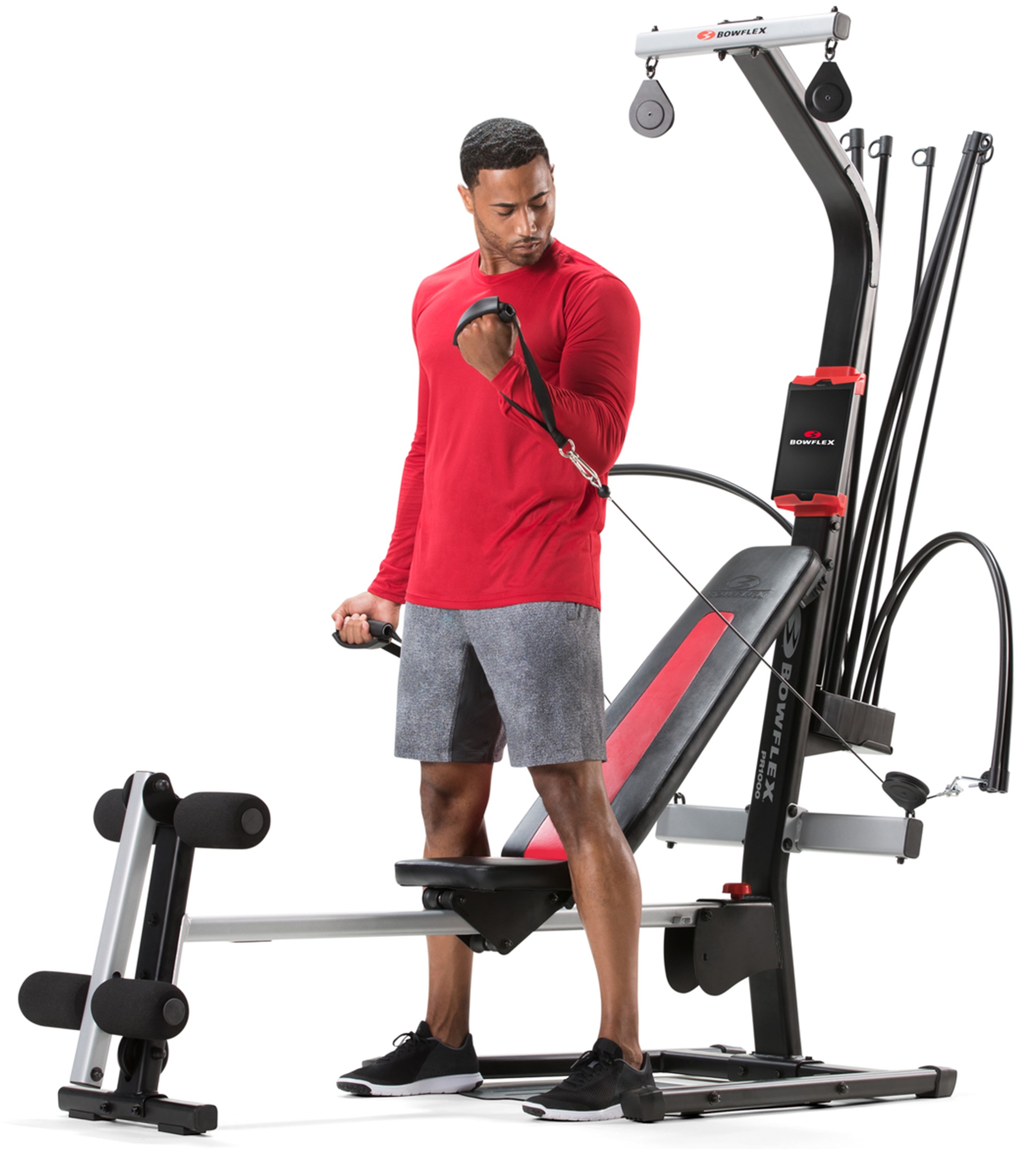 Bowflex PR1000 Home Gym Weight Lifting Aerobic Rowing and Vertical Folding Bench - image 4 of 10