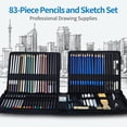 thumbnail image 4 of Mistaha 83-Piece Drawing Colored Pencil Sketch Pencil Set - Professional Art Supplies for Painting Beginners - Complete Art Kit for Artists, 4 of 7