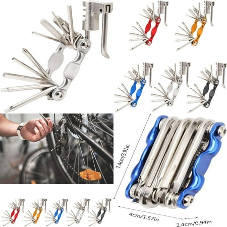 XGUANGZHP Convenient and durable 11-in-1 multi-tool for cyclists on the go - essential versatile portable socket wrench with user-friendly design for easy storage and transportation - a m