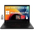 thumbnail image 1 of Lenovo ThinkPad T14 Gen 2 Ordinateur Portable Professionnel, Écran FHD 14 Pouces, AMD Ryzen 7 Pro 5850U, 16 Go RAM, 512 Go PCIe SSD, AMD Radeon Graphics, Caméra Web HD 720P, Wi-Fi 6, Win 10 Pro, Noir, Carte USB 32 Go Hotface, 1 of 7