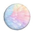 thumbnail image 2 of Multi-Size Car Tire Dust Cover Sunscreen, Corrosion, Dust And Water Keep Spare Tires Clean Gray Tie-Dye Background Rainbow Colors_4 17 Inch, 2 of 8