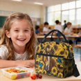 thumbnail image 4 of DISNIMO Girls Backpack, Horse Sunflower Print 3 PCS School Backpack Set with Insulated Lunch Bag & Pencil Pouch, Large Lightweight Schoolbag Elementary Middle School Travel Book bag, 4 of 7