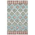thumbnail image 3 of SAFAVIEH Aspen Maurice Geometric Wool Area Rug, Green/Red, 4' x 6', 3 of 7