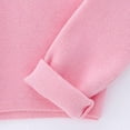thumbnail image 3 of Lujianch Autumn Winter Toddler Girls Long Sleeve Warm Solid Color Blouse Ballet Wrap Tops Velvet Dance Sweater Girls T Shirts Size 8-10 Years, 3 of 5