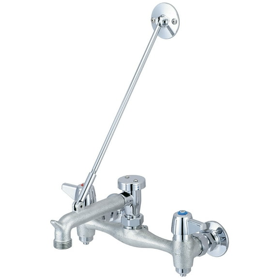 Central Brass 0054-Urc-Qi Double Handle Wall Mounted Service Sink Faucet - Chrome