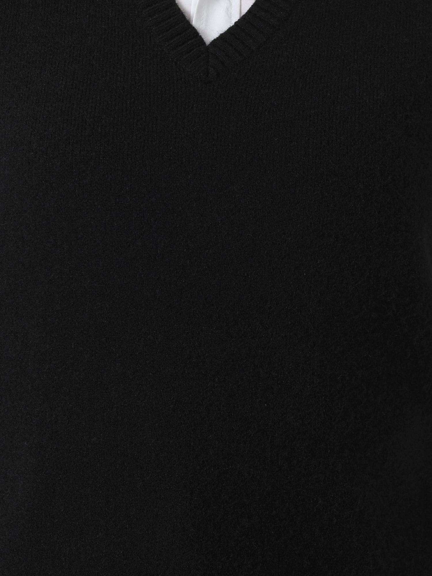 DARING DIVA Women's Plus Size V Neck Knit Sweater Vest 1X Black