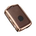 thumbnail image 1 of pitrice Car 3-button Key Leather Case Detachable Vehicle Keys Cover Vehicle Removable Keys Protector Automotive Upgrade Modification Accessories Coffee Case, 1 of 9