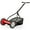 Red, Black, variant on Gymax 14'' Manual Reel Mower w/ 5-Blade 6.6 Gallon Removable Grass Catcher for Garden Green