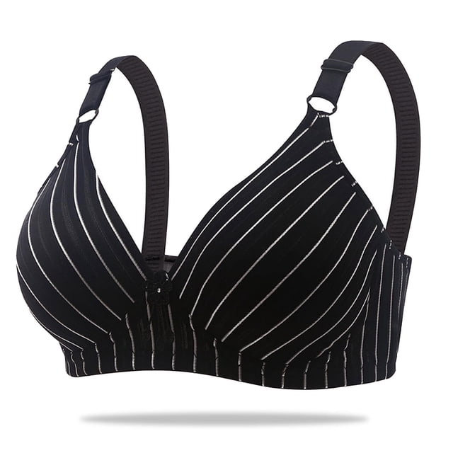LSLJS Woman's Fashion Plus Size Wire Free Comfortable Push Up Bra Underwear