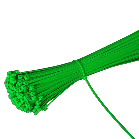 MISSMILE 100Pcs Cable Ties,Self-Locking Zip Ties,Resistance Cord Ties,Green