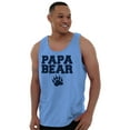 thumbnail image 3 of Papa Bear Dad Father's Day Pawprint Tank Top Sleeveless Tee Men Brisco Brands X, 3 of 6