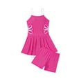thumbnail image 5 of CCRFTGI Swimsuit for Child Girls Size 10-12 Summer Sleeveless 2 Piece Cute Tankini Beach Swimwear Bikini Sets Swim Vacation Clothes for Teen Girls Girls Bathing Suit Hot Pink 7-8 Years, 5 of 6