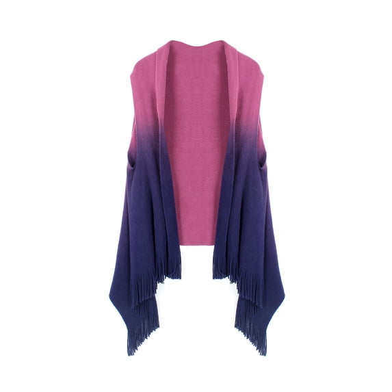 Women's Ombre Design Fringe Detail Vest Top