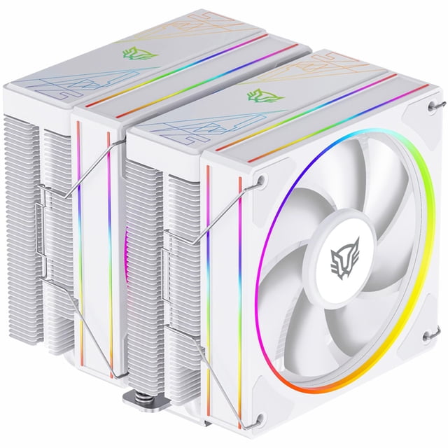 Disipador Doble CPU Gamer BALAM RUSH HELIUX PRO HEX70 120mm ARGB 3pin LGA 1700 AM5 600 - 2000 RPM 4-pin PWM 6 Pipas Blanco BR-942010