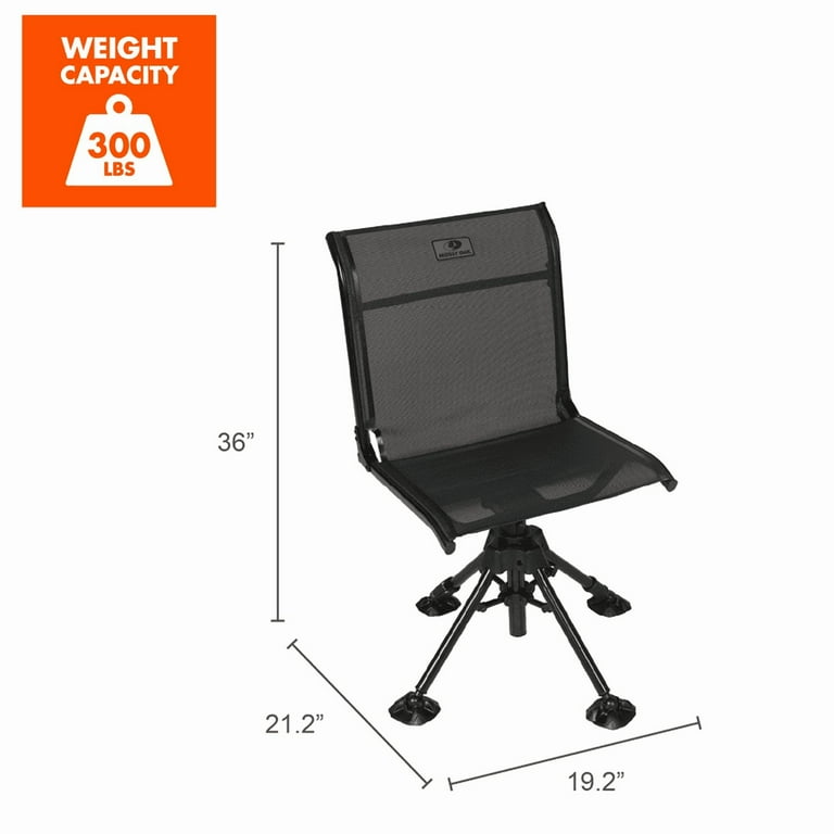 Mossy Oak 360 Degree Swivel Blind Chair with Adjustable Legs - Main Image