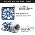 thumbnail image 7 of Blue White Tie Dye Mandala Pattern Kitchen Oven Mitt and Pot Holder Sets 2 Pcs for Baking, Cooking and Grilling, Heat Resistant Up To 392 °F, 7 of 7