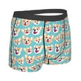 thumbnail image 4 of Uemuo Cute Corgi Head Pattern Men's Boxer Briefs,Trunk Anti-Chafing,Comfortable, Durable, and Stylish Underwear-X-Large, 4 of 9