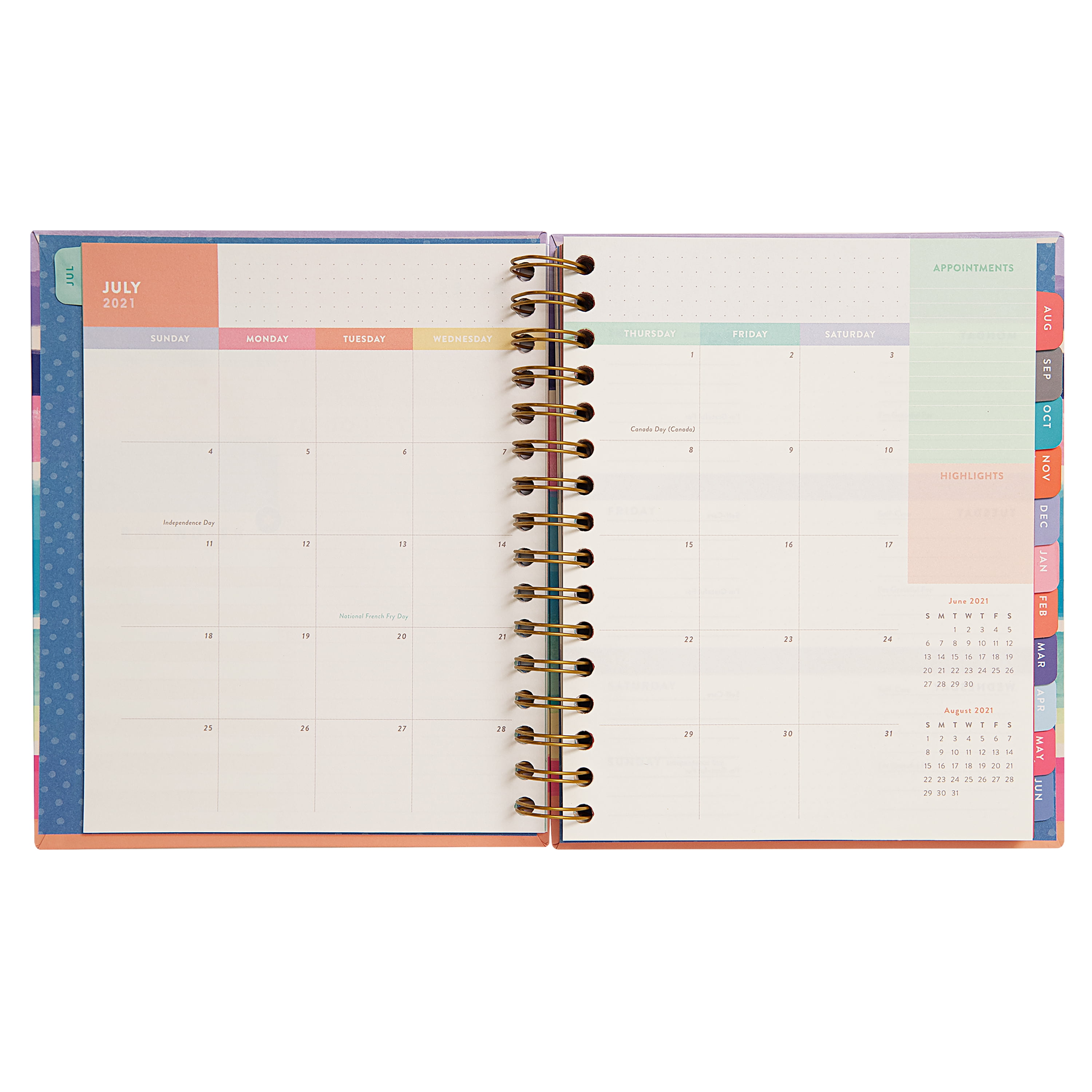 2021 2022 Mintgreen Medium Motivational Spiral Weekly Monthly Planner Walmart Com Walmart Com