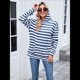 thumbnail image 5 of Camisas de Larga para Mujer, Sudaderas con Capucha y Bolsillo Tipo Canguro, Sudaderas de Otoño. Azul M, 5 of 10