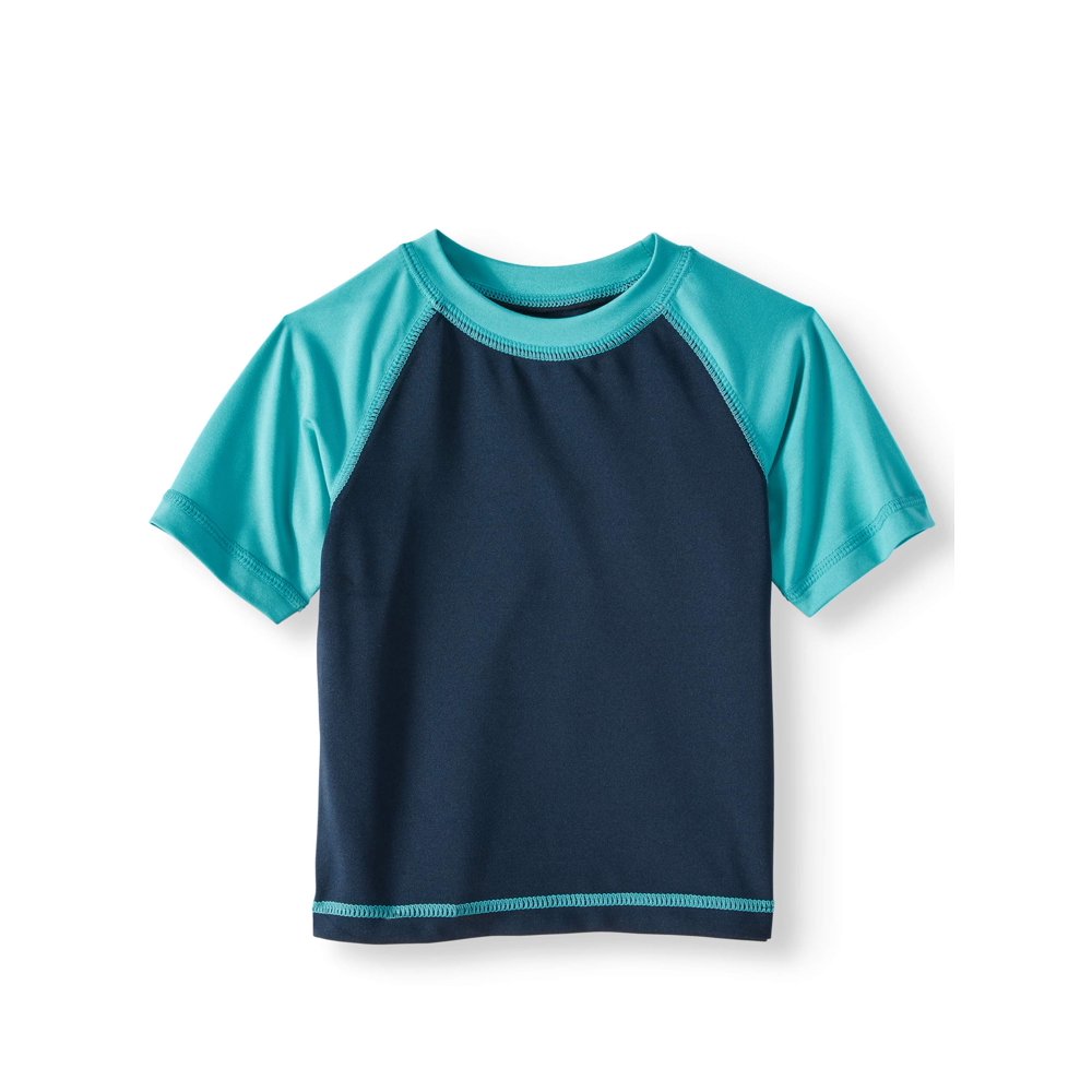 Wonder Nation Wonder Nation Short Sleeve Rashguard Swim Top (Baby