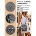 thumbnail image 4 of Deago Small Crossbody Bags for Women Vintage Soft PU Leather Cell Phone Purse Wallet Handbags Travel Shoulder Bag with Adjustable Strap (Gray), 4 of 9