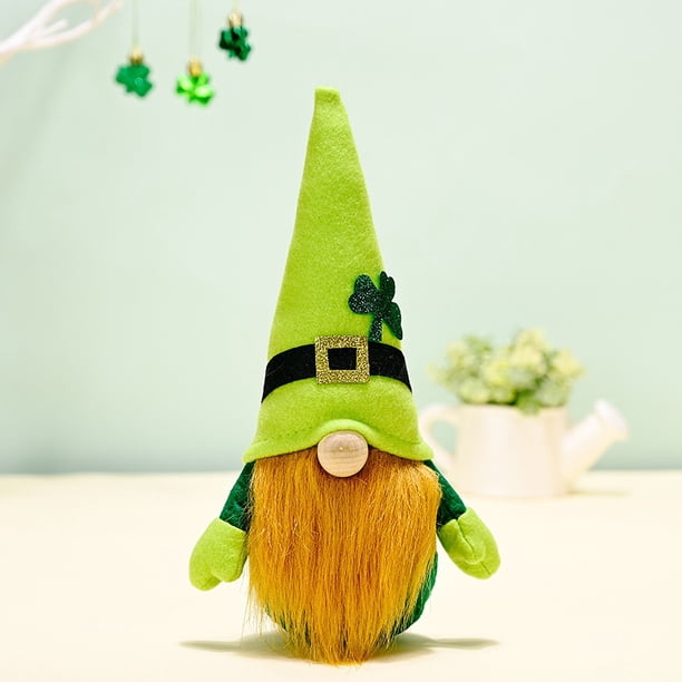 Decoraciones Del Día de San Patricio, Muñeco Sin Rostro Del Día de Irlanda, Adornos de Rodolfo