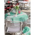 thumbnail image 6 of Outdoor Tablecloth with Umbrella Hole Zipper Green Marble Round Tablecloth 54" Waterproof Outside Table Cloth Summer Ocean Wave Green Ombre Patio Table Cover Tablecloths for Picnic Party, 6 of 8