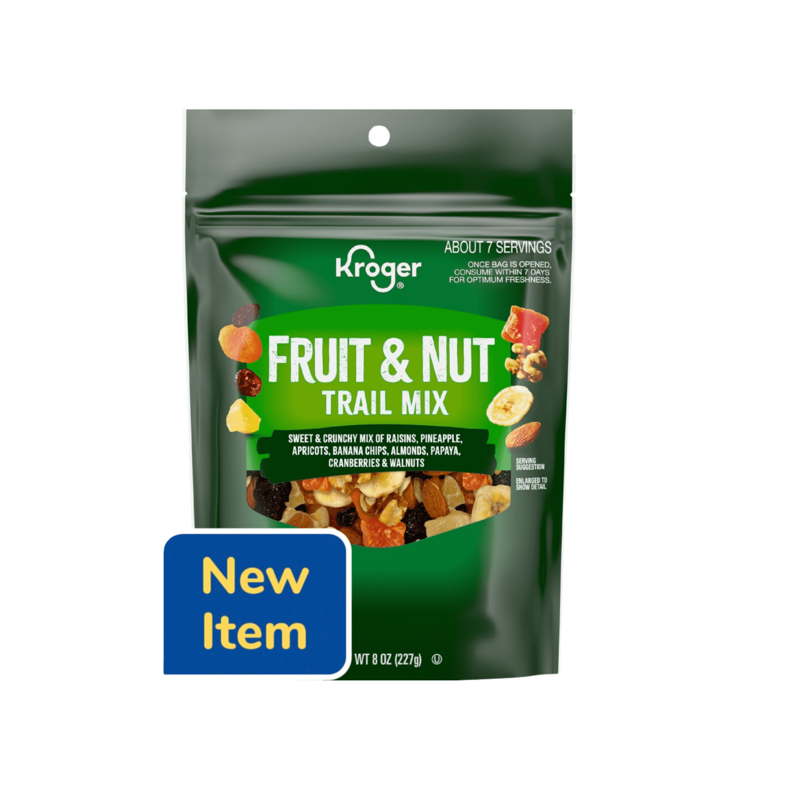 KG Fruit & Nut Trail Mix Sweet & Crunchy 8 Oz , 2 Pack + Bonus